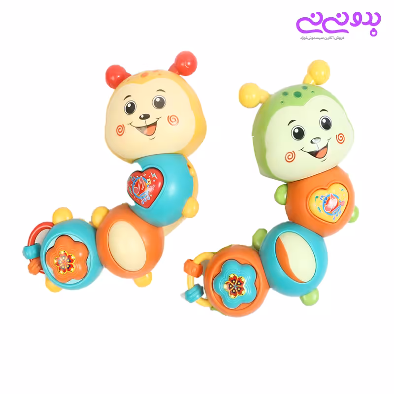 جغجغه موزیکال طرح کرم اسباب بازی | سیسمونی بدو نی نی