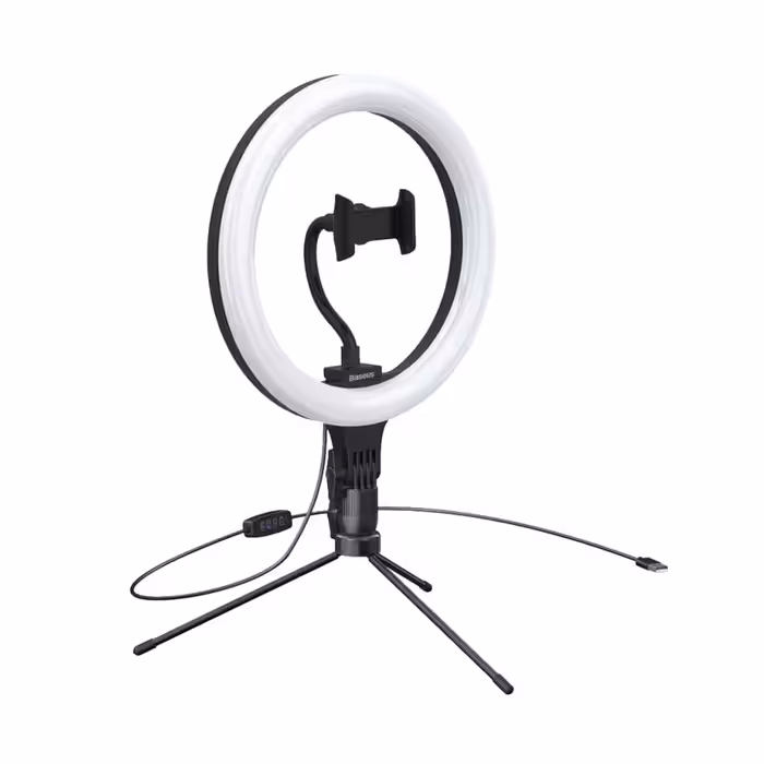 رینگ لایت 10 اینچی باسئوس Baseus CRZB10-A01 Live Stream Holder Table Stand