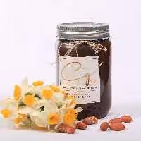 کره بادام زمینی شکلاتی تلخ(450گرمی) دست ساز چوکوگرانو  خانگی  بدون نگه دارنده