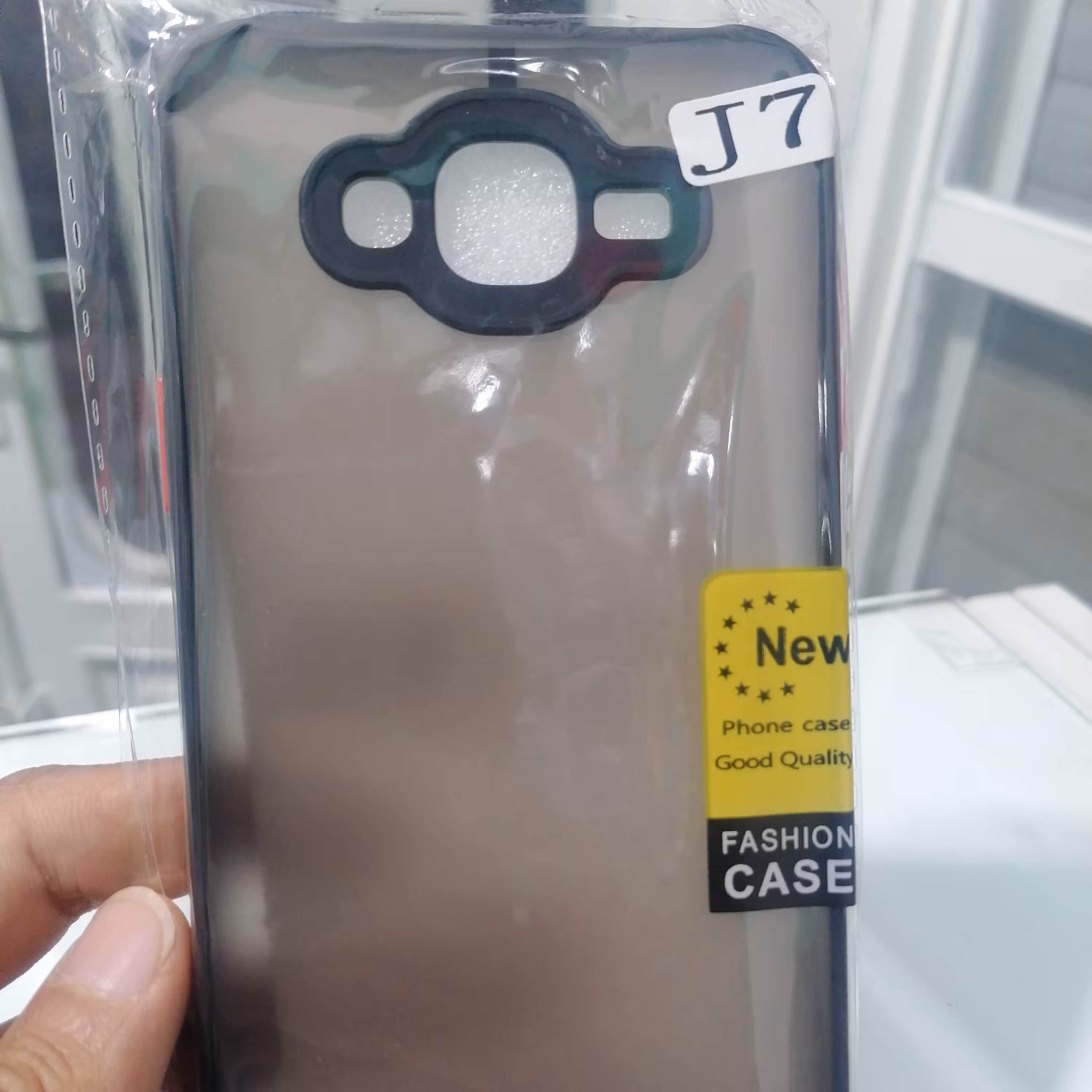 گارد پشت مات دور مشکی سامسونگ J7  2015