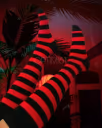 جوراب زیرزانو رینگی قرمز مشکی نخ پنبه فری سایز