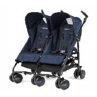 کالسکه دوقلو رنگ سرمه ای پگ پرگو Peg-Perego Pliko Mini Twin