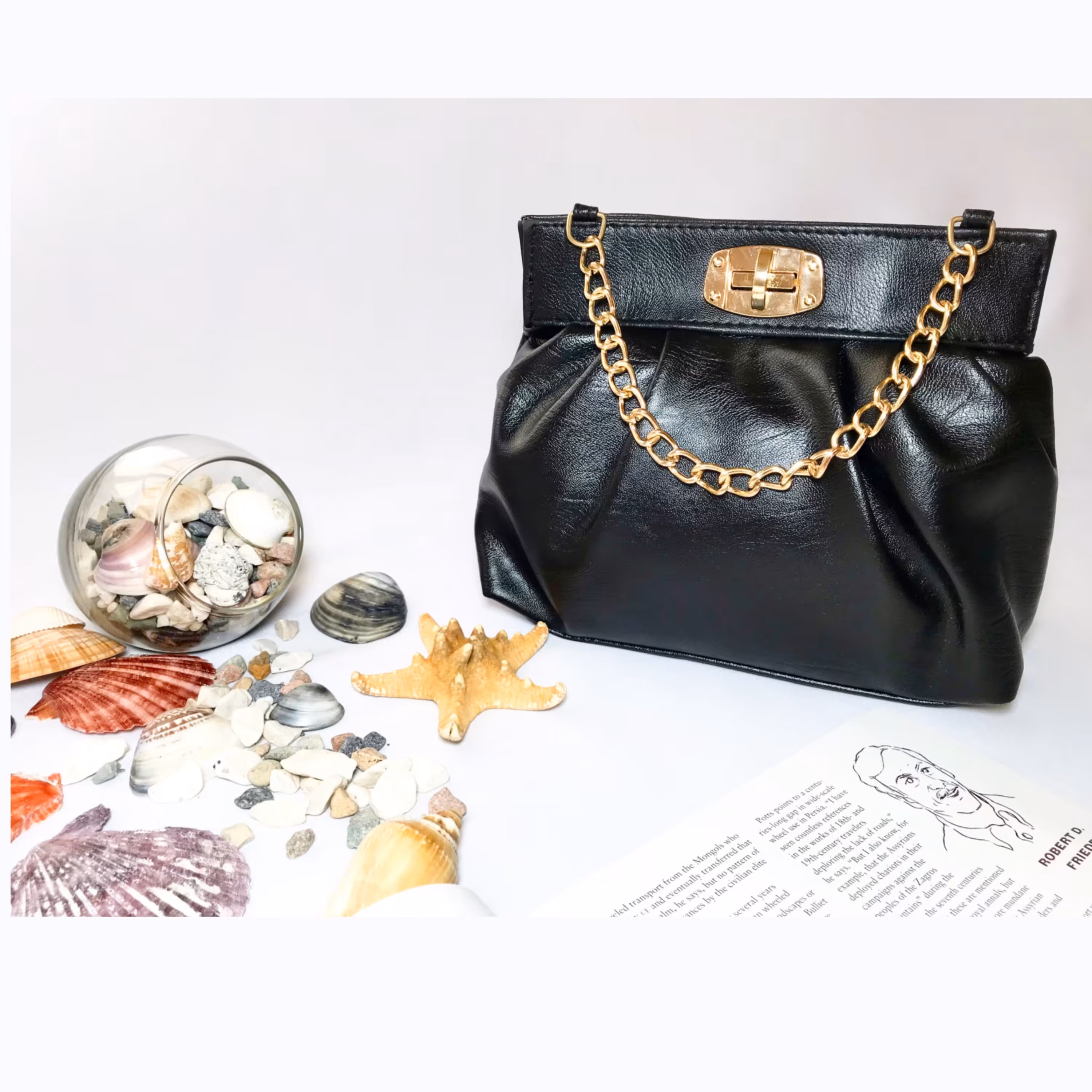 کیف دستی و دوشی زنانه چرم شسته شده
