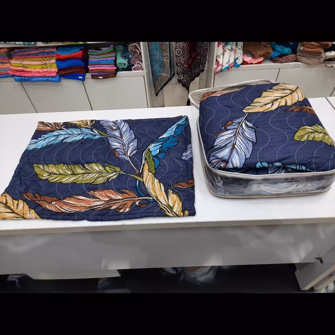 روتختی بهاره یک نفره روتختی پنبه دوزی یک نفره اعلا .2  تیکه با روبالشتی لبه دار