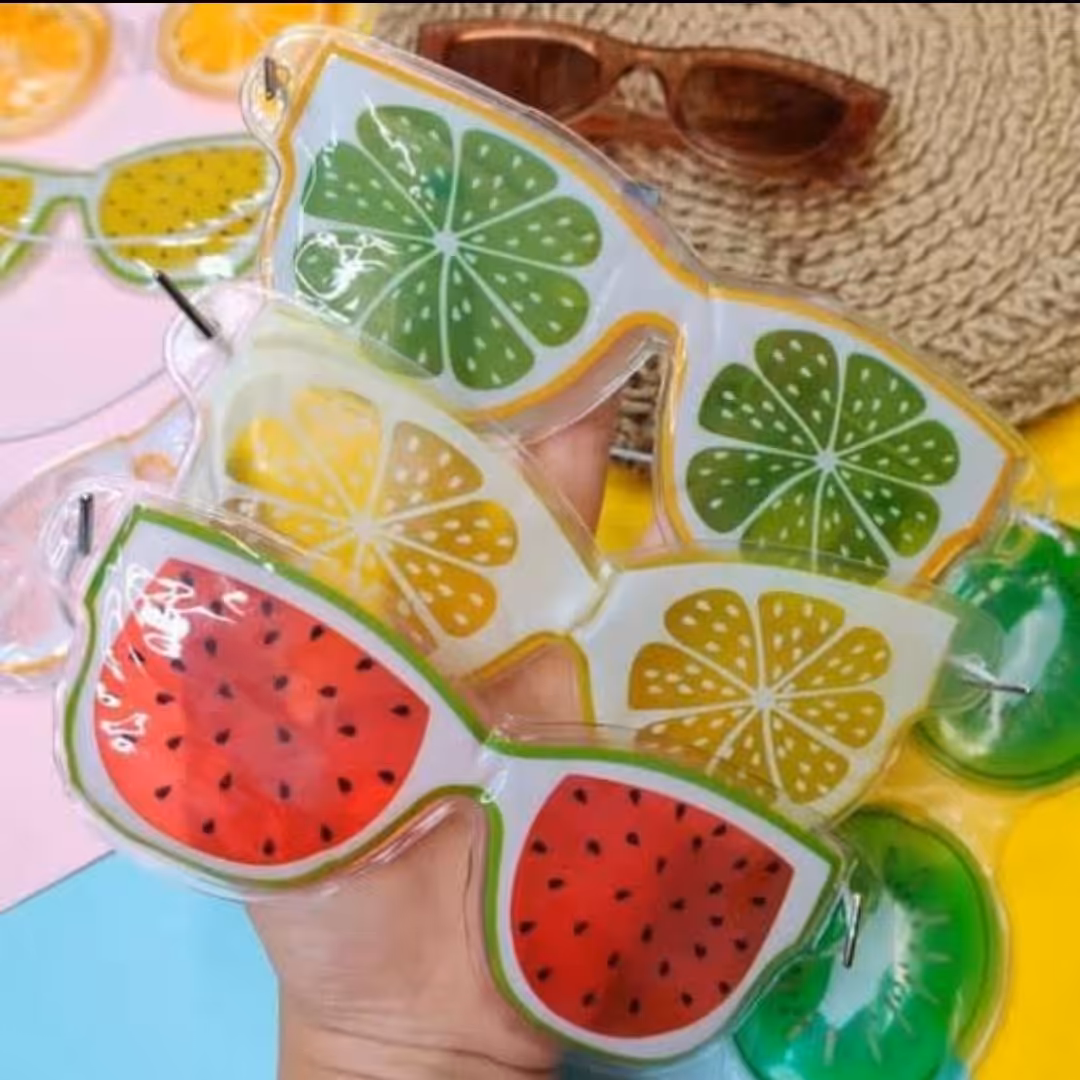 کمپرس یخ دور چشم ......