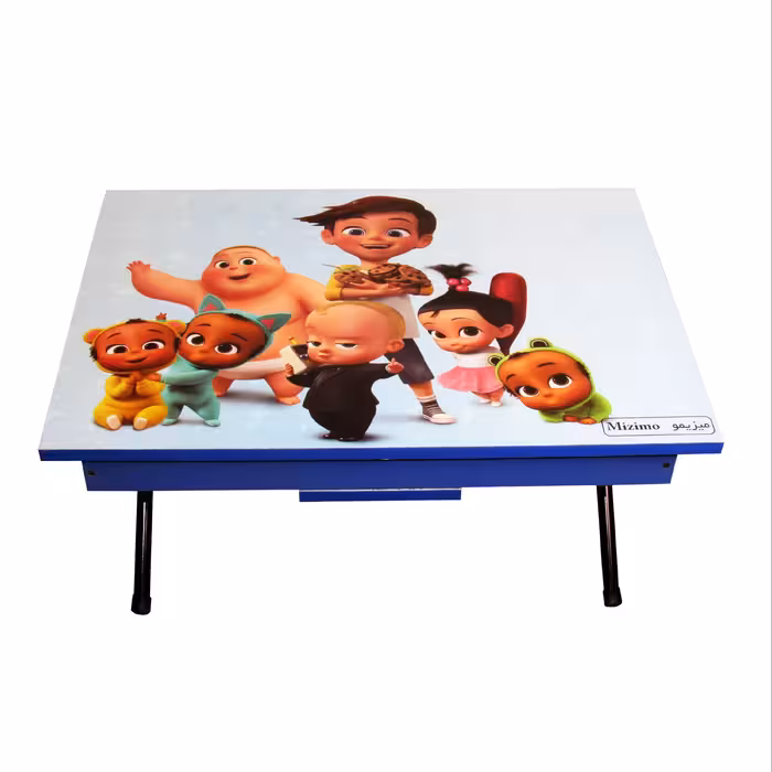 میز تحریر پایه کوتاه باکسدار میزیمو طرح بچه رئیس کد 3401