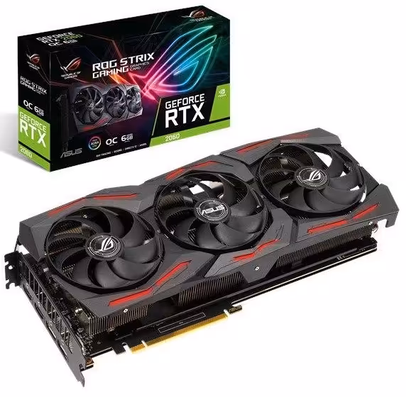 کارت گرافیک ایسوس مدل ROG-STRIX-RTX2060-O6G-EVO-GAMING با حافظه 6 گیگابایت