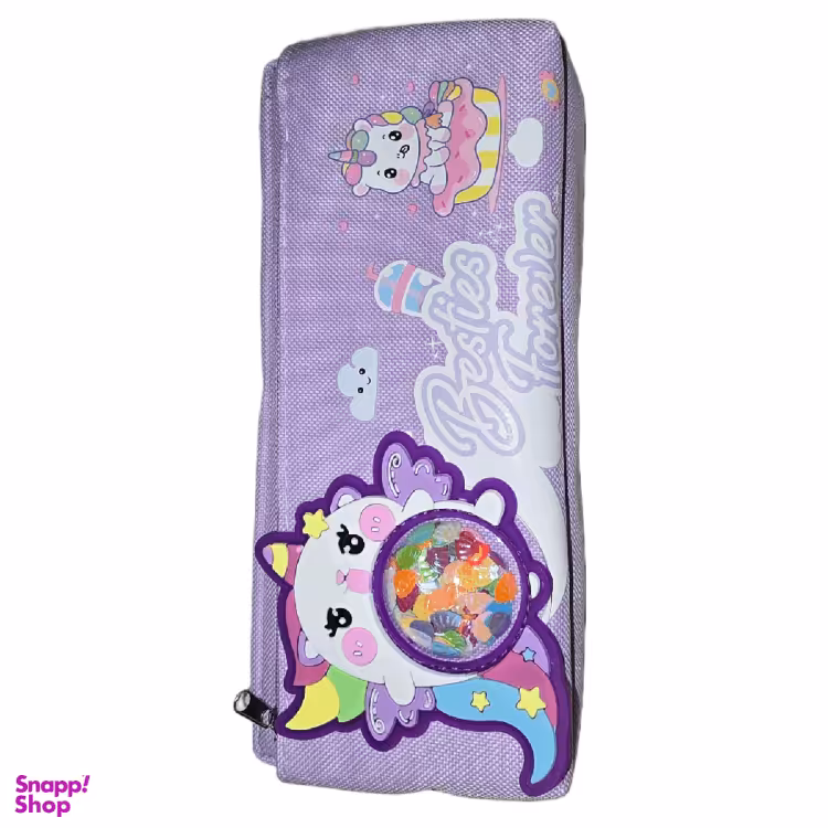 جامدادی برزنتی مدل unicorn یونیکورن شاین دار آکواریومی