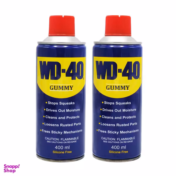 اسپری روان کننده گامی مدل WD-40 حجم 400 میلی لیتر بسته دو عددی