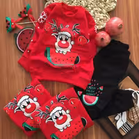 بلوز و شلوار یلدایی اسپرت (دخترانه و پسرانه)