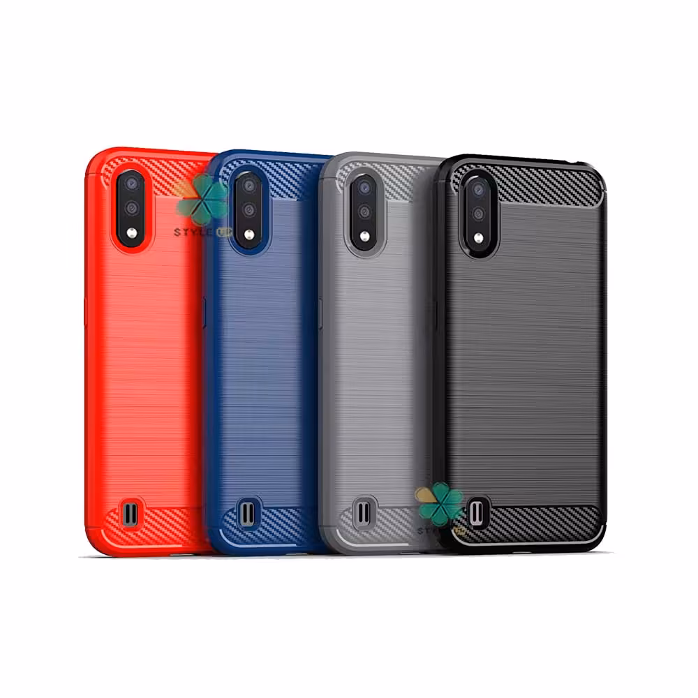 قاب کربنی گوشی سامسونگ Samsung Galaxy A01 طرح Metal