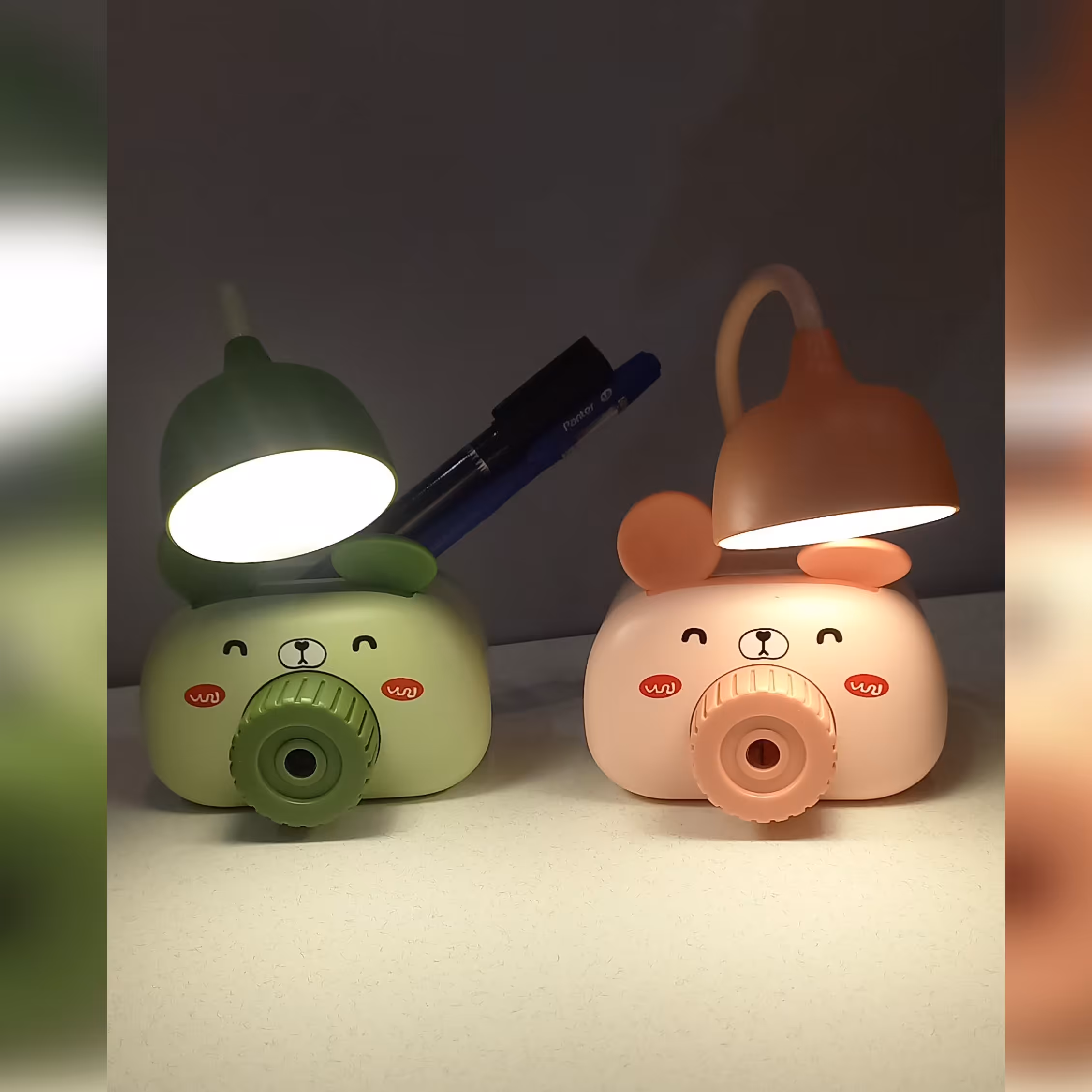 چراغ خواب و چراغ مطالعه تراش دار طرح خرس  