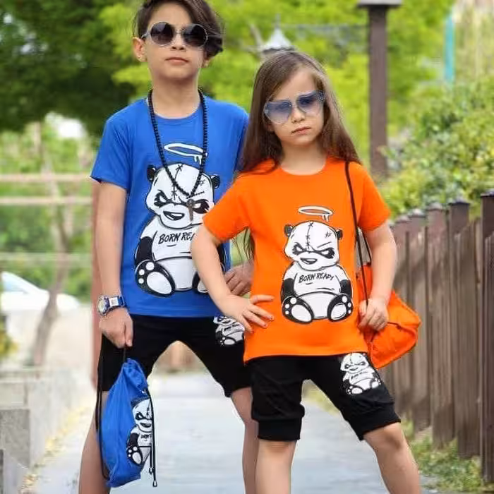 سه تیکه تیشرت شلوارک و کوله اسپرت پاندا