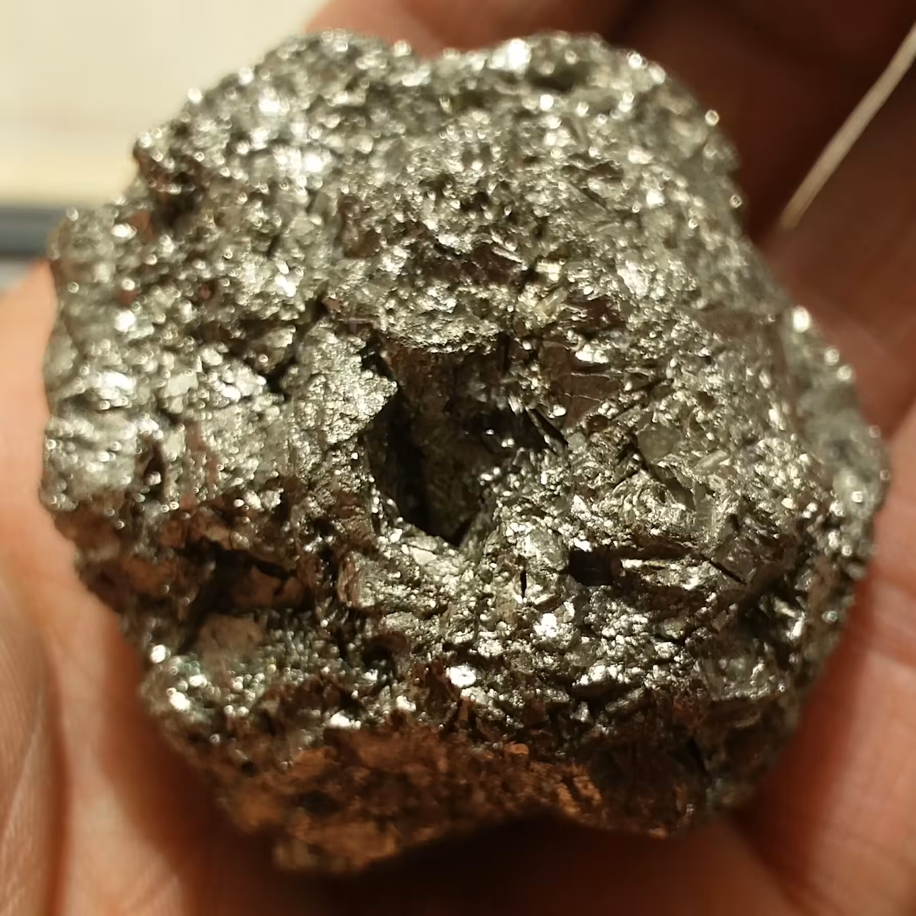 سنگ راف غولپیکر وارداتی پیریت طلایی ملقب به سنگ طلا  100 در 100 طبیعی خا ا ا اص