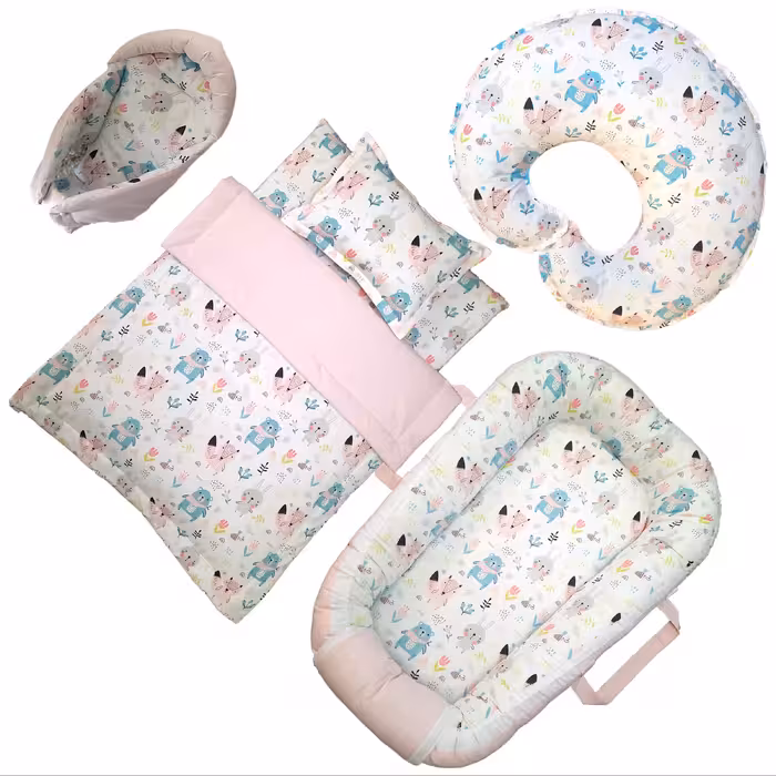 سرویس خواب 6 تکه کودک طرح خرگوش صورتی