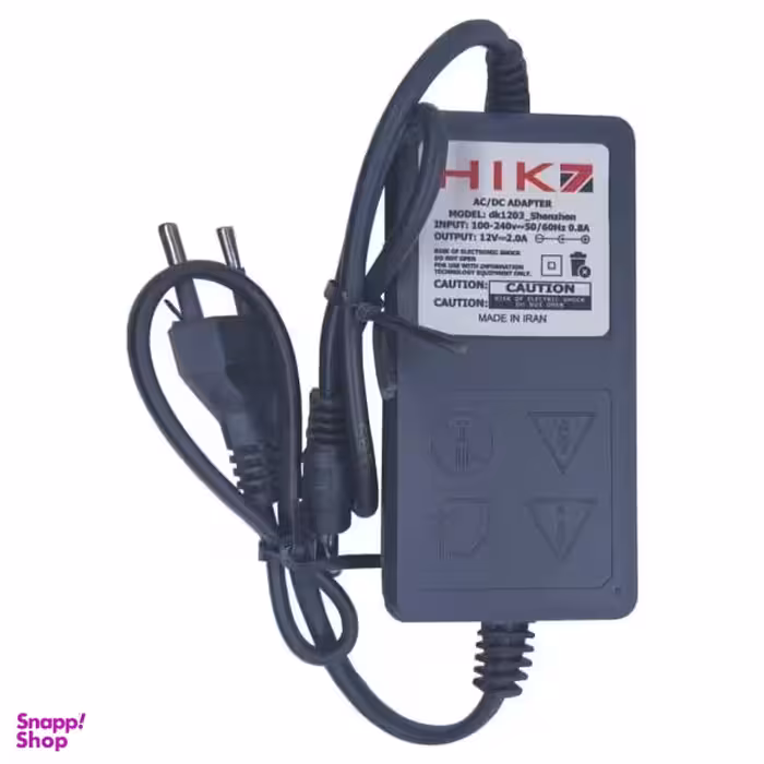 آداپتور 12 ولت 2 آمپر مدل Hik7