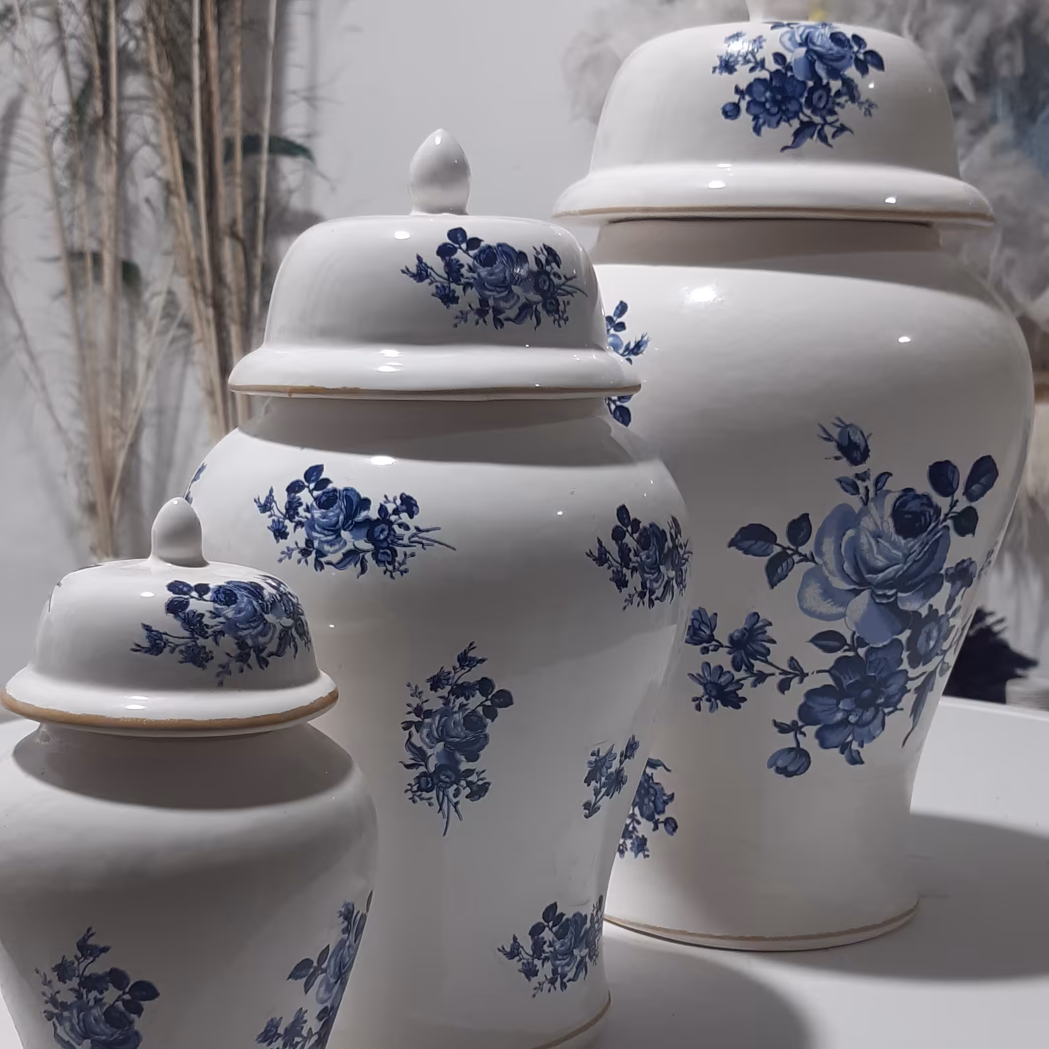  سرویس جینجر جار  3عددی (ارسال به صورت پس کرایه-هزینه ارسال درب منزل ) 