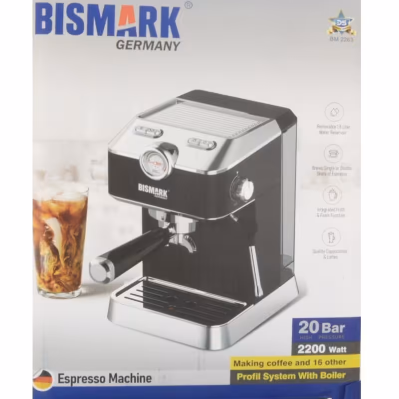اسپرسوساز بیسمارک مدل BM2263 (همراه با 18 ماه گارانتی)