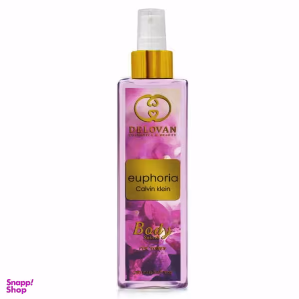 بادی اسپلش زنانه دلوان (Delovan) مدل ایفوریا حجم 250 میلی لیتر