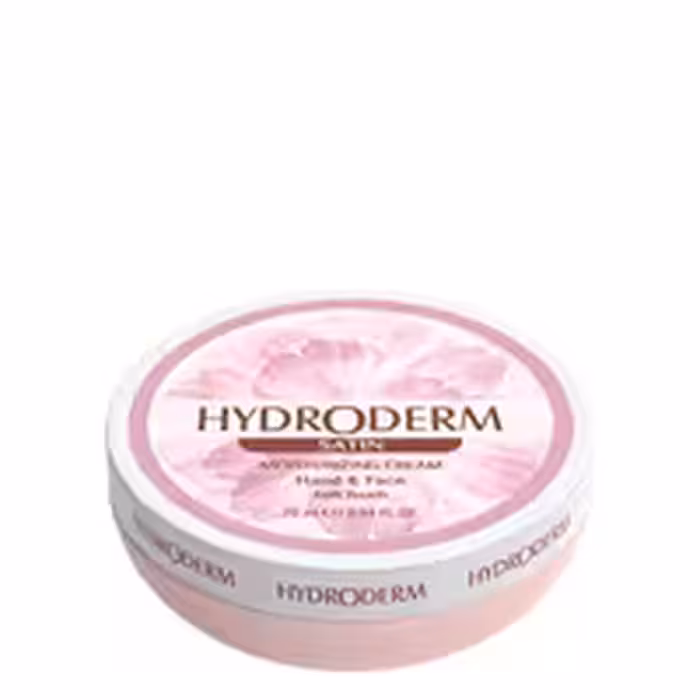 کرم کاسه‌ای مرطوب کننده و نرم کننده دست و صورت هیدرودرم مدل SATIN صورتی حجم 75 میلی لیتر