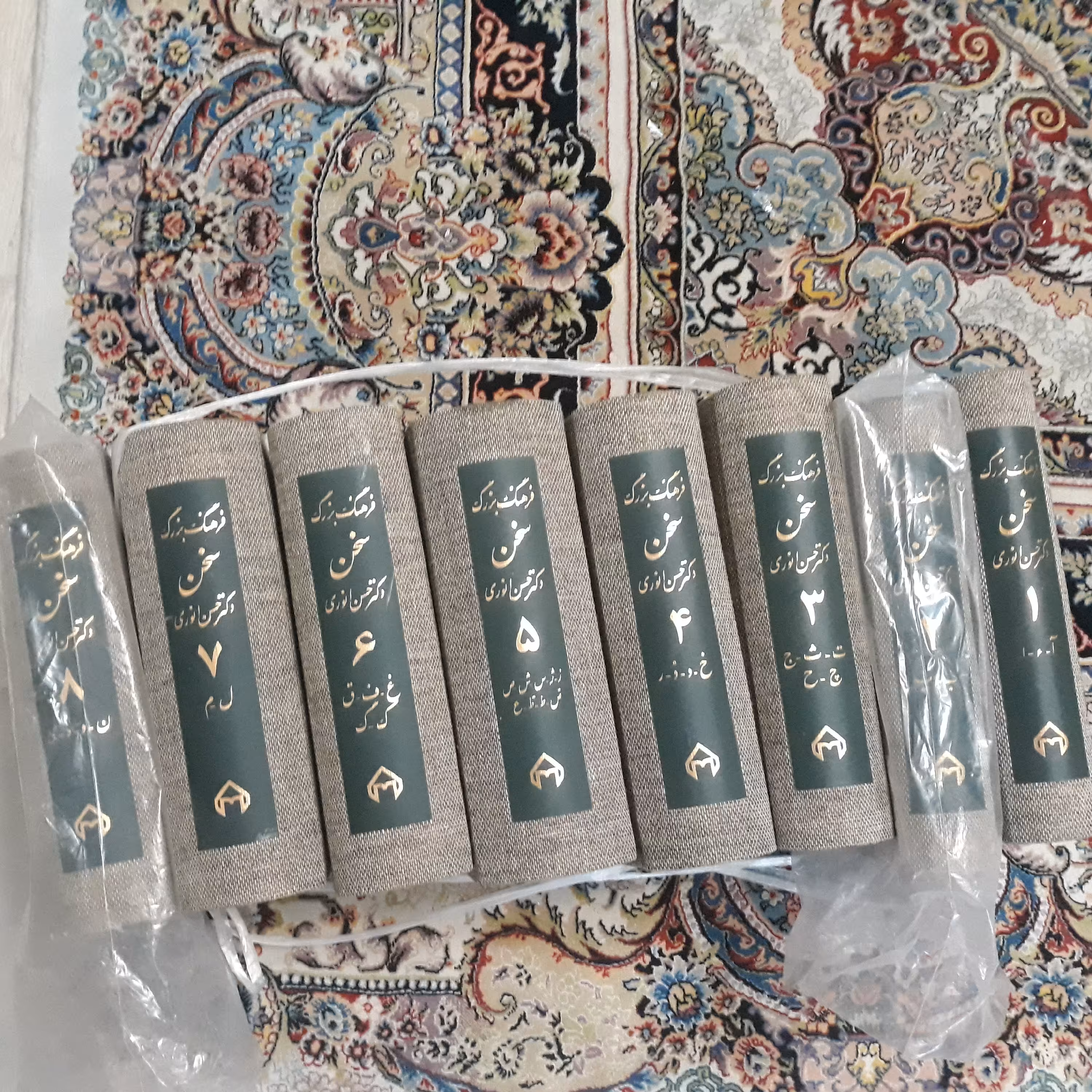 کتاب فرهنگ بزرگ سخن 8جلیدی نوشته دکتر حسن انوری چاپ چهارم 86 انتشارات سخن