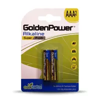 باتری نیم قلمی آلکالاین گلدن پاور مدل Eco Total Super Alkaline بسته 2 عددی