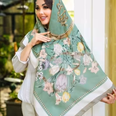 روسری کشمیری پاییزه، 7 رنگ، قواره 120
