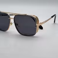 عینک آفتابی زنانه ومردانه مارک دی تی آ پل دار(شیشه مشکی)