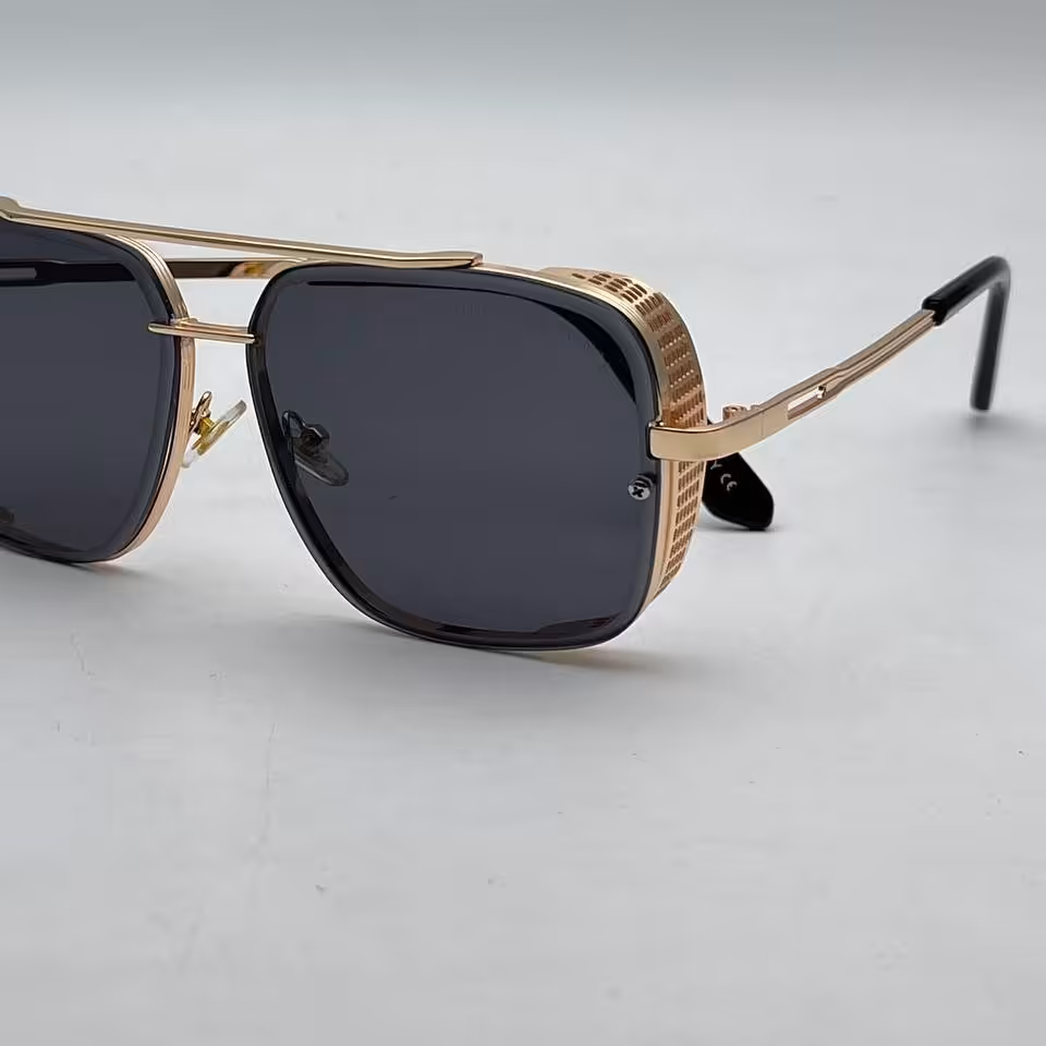 عینک آفتابی زنانه ومردانه مارک دی تی آ پل دار(شیشه مشکی)