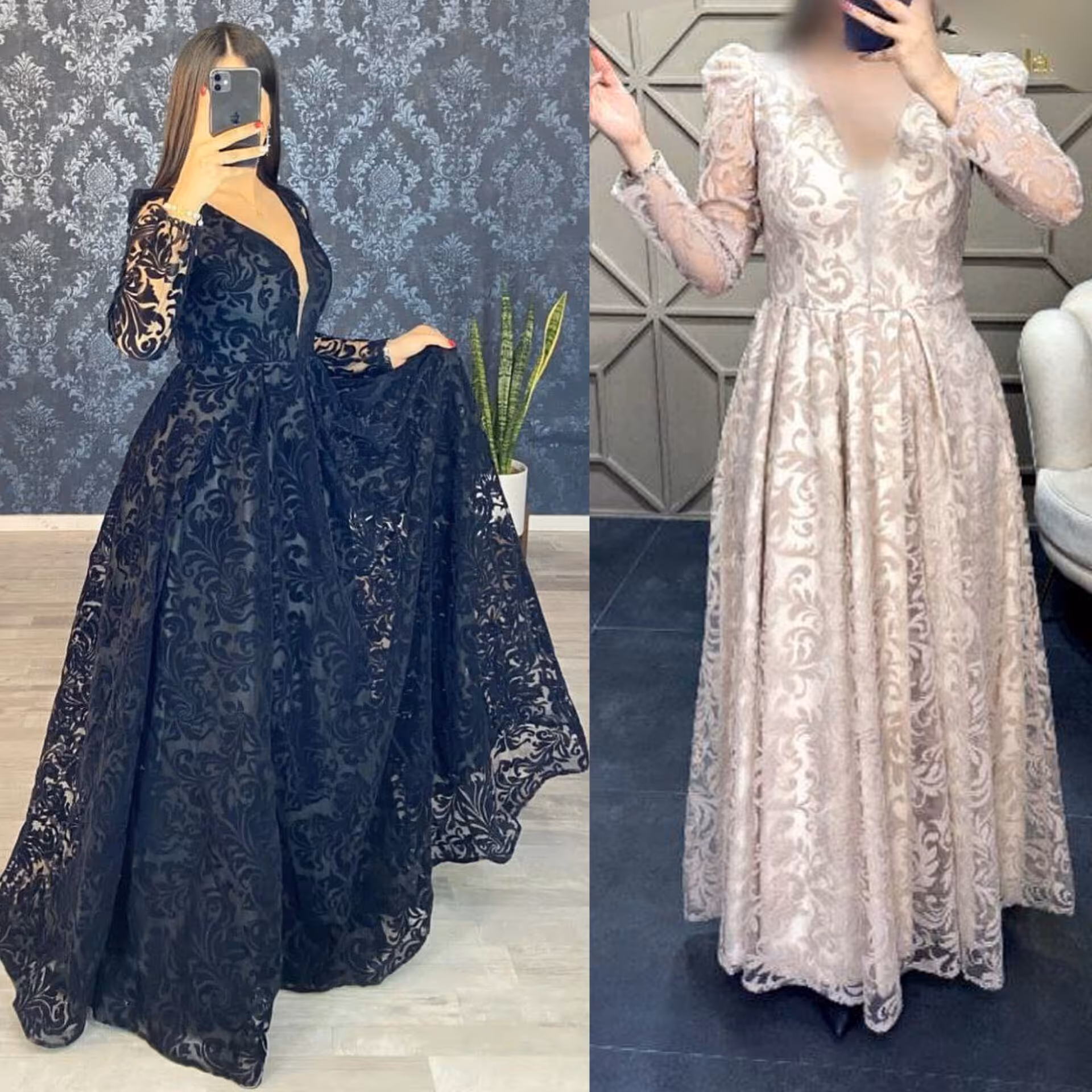 لباس مجلسی ماکسی جدید پوشیده گیپور مخمل مشکی رنگی عقد نامزدی سایز بزرگ 40 تا 50 