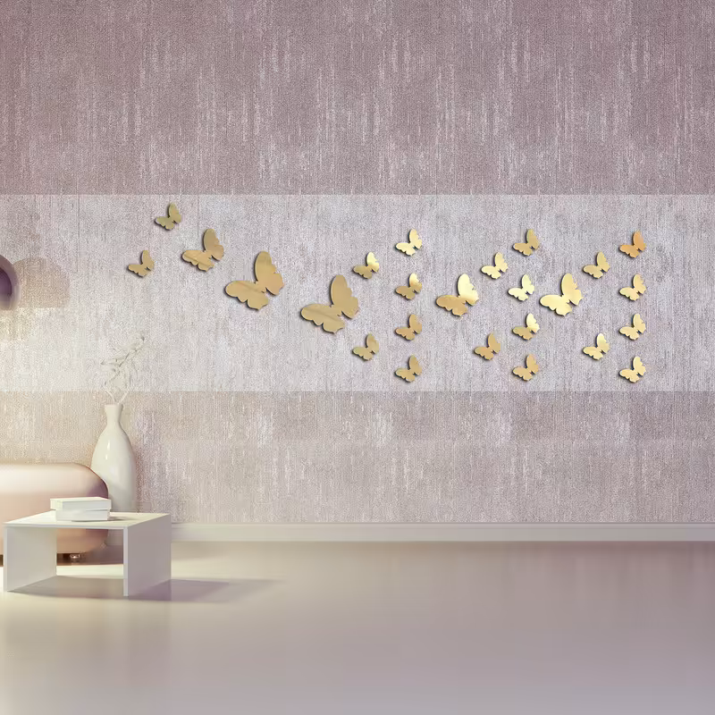 آینه طرح پروانه کد Z09