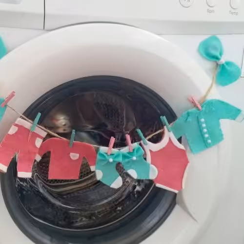 نشانگر ماشین لباسشویی طرح لباس