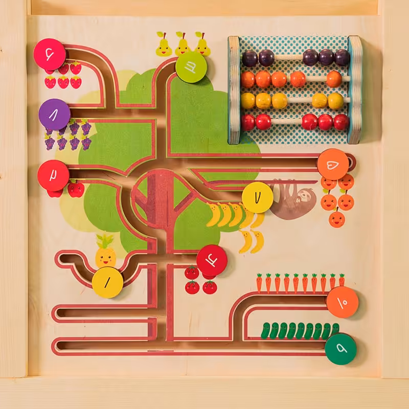 تخته هوش بیزی برد کوچک مدل چرتکه و اعداد کد 5445203