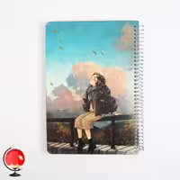 دفتر 100 برگ سیمی طرح سپهر جلد سخت سویل