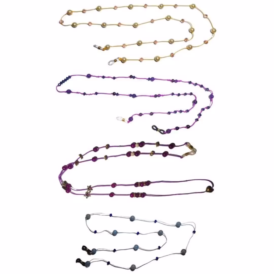 بند عینک مروارید و کریستال 