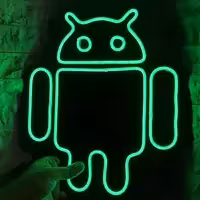 تابلو  LED نئون فلکسی طرح ربات اندروید نیون فلکسی(تابلو LED موبایل)
