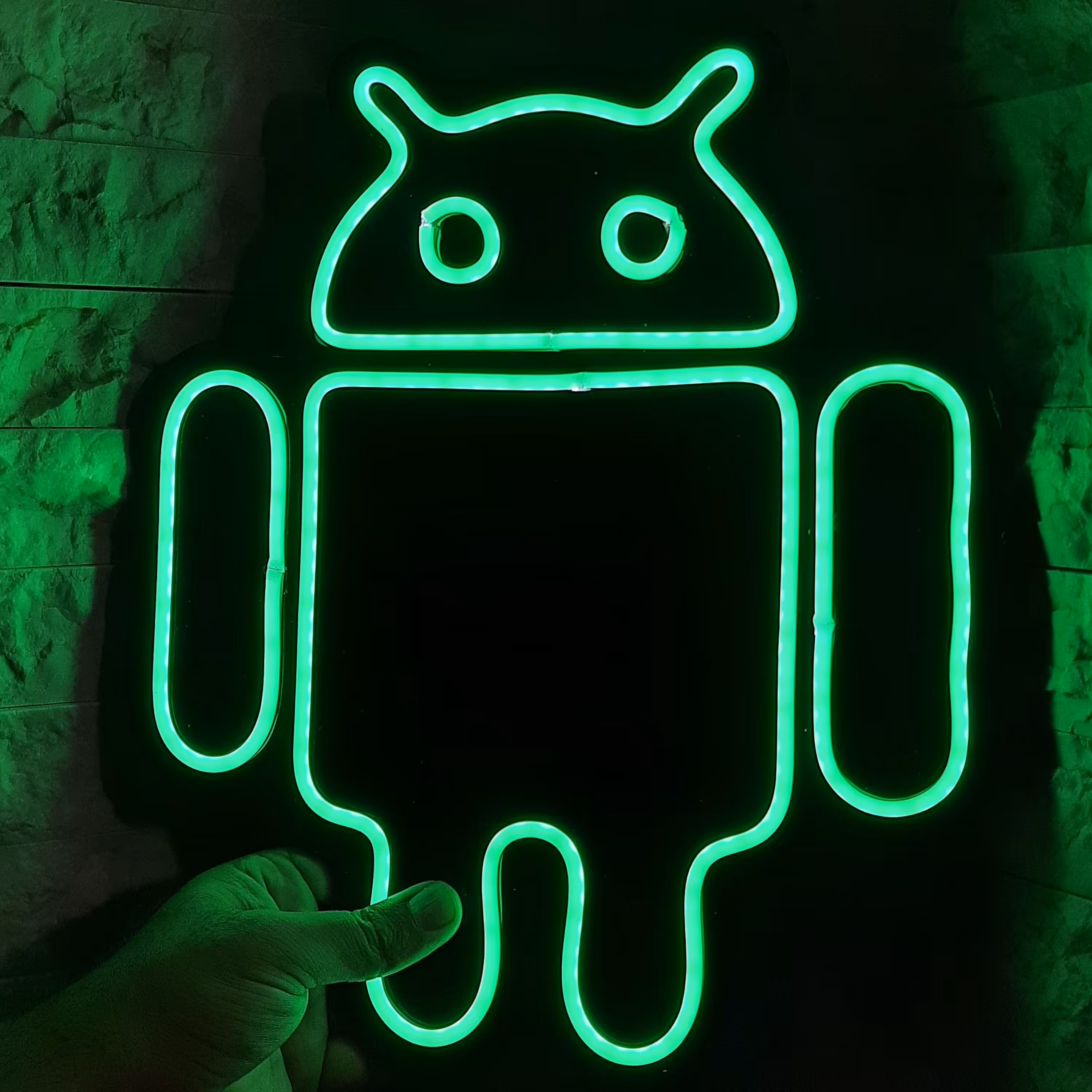 تابلو  LED نئون فلکسی طرح ربات اندروید نیون فلکسی(تابلو LED موبایل)