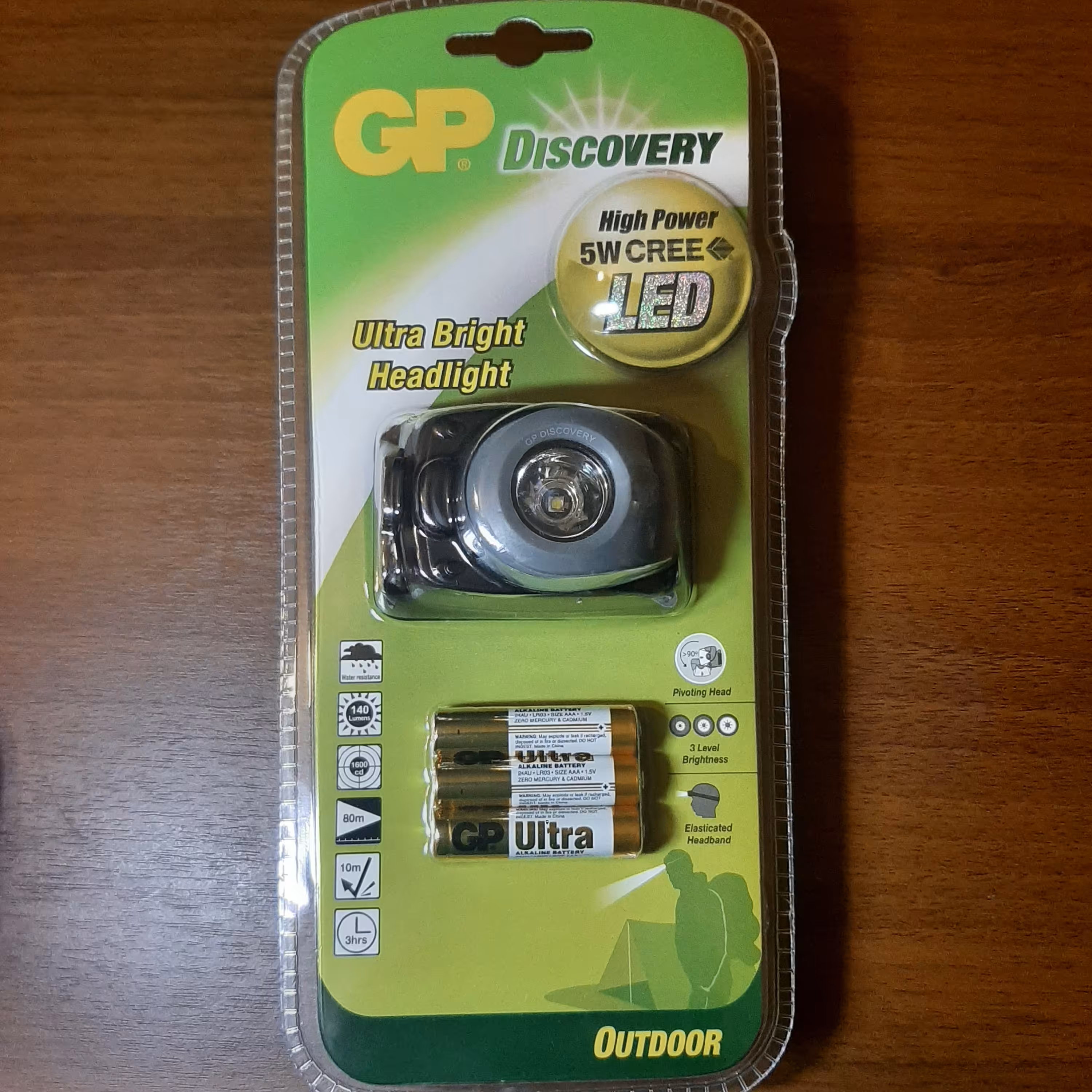 پک هدلایت جی پی  140 لومن مقاوم در برابر باران و رطوبت GPACT0208001