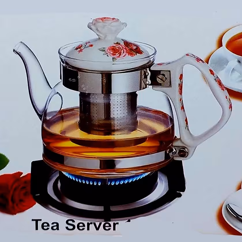 قوری پیرکس 1200 میلی لیتر  دسته چینی کد F69