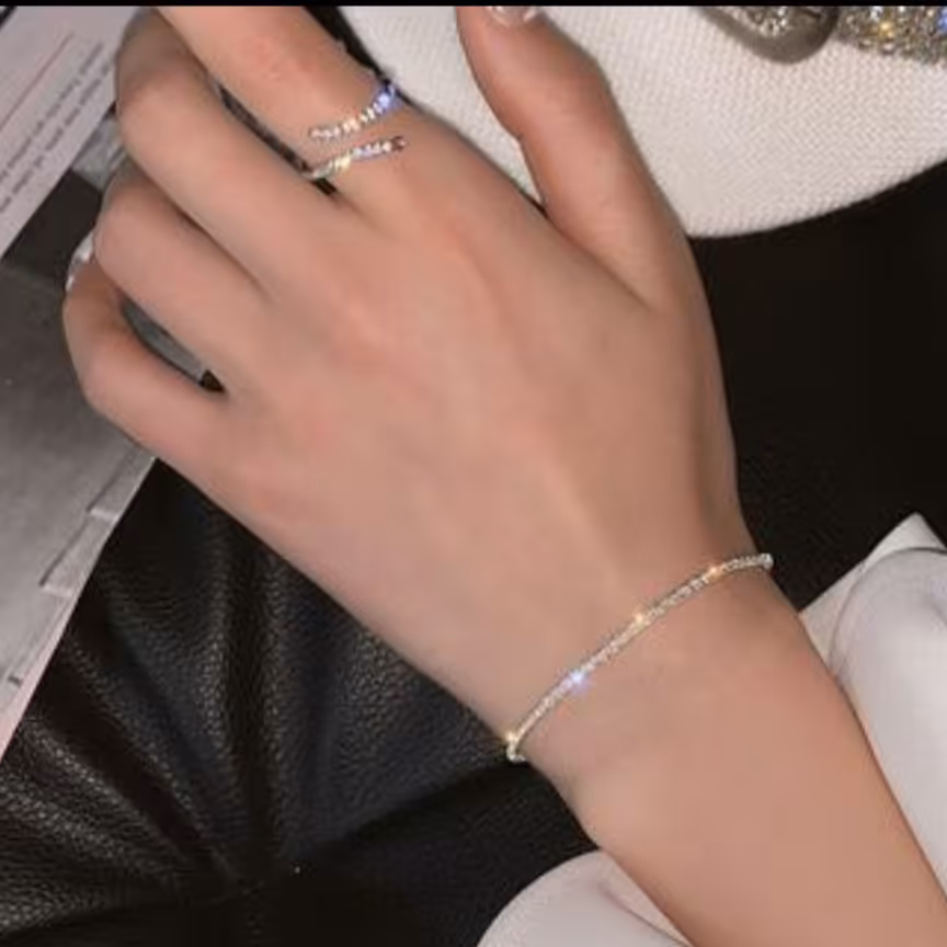 دستبند خاویاری ،آبکاری شده با نقره 925