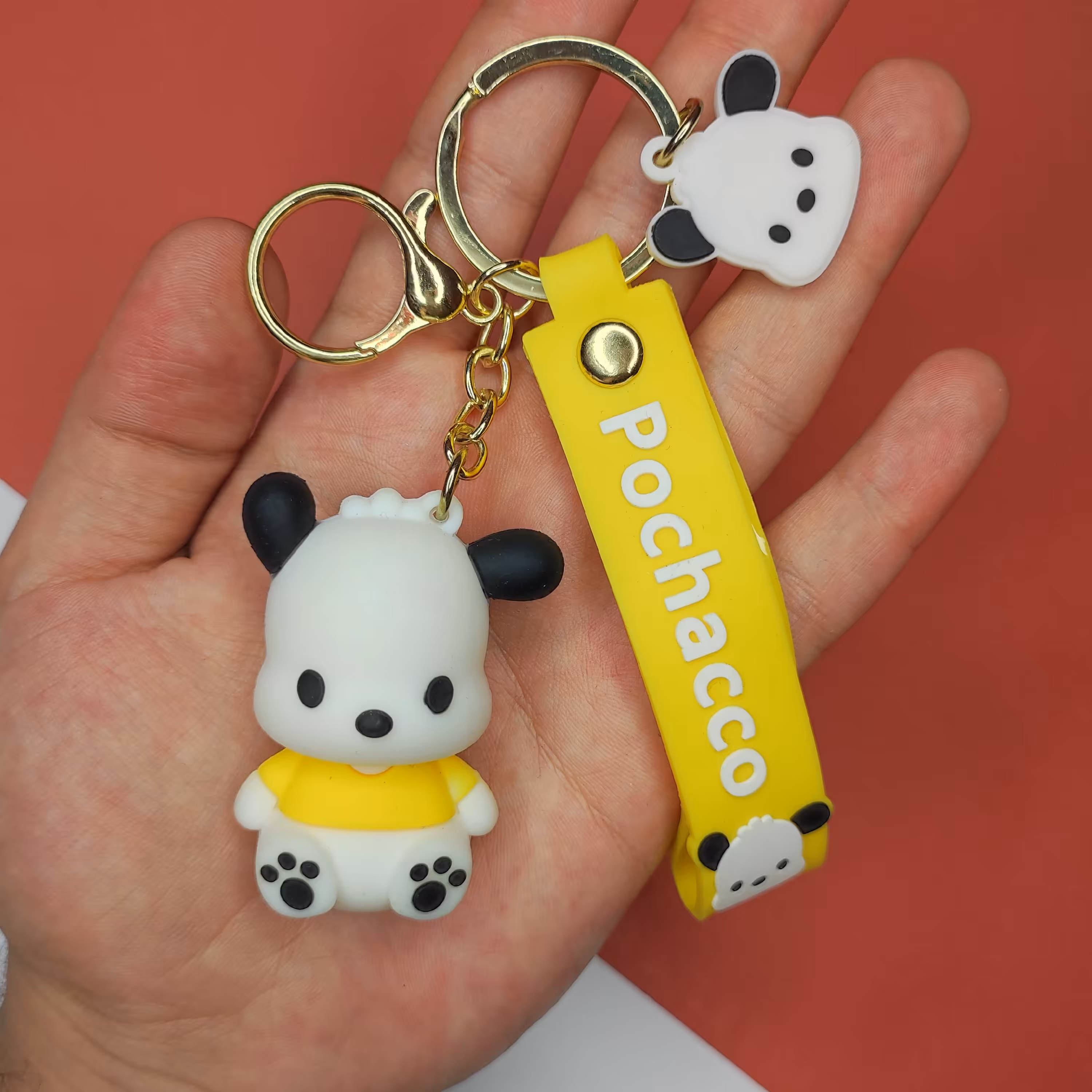 جاکلیدی سیلیکونی مدل شخصیت خرسی زرد