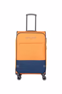 چمدان و ساک نارنجی مردانه زنانه با اندازه متوسط ​​60 سانتی متر 04pc8200 Pierre Cardin