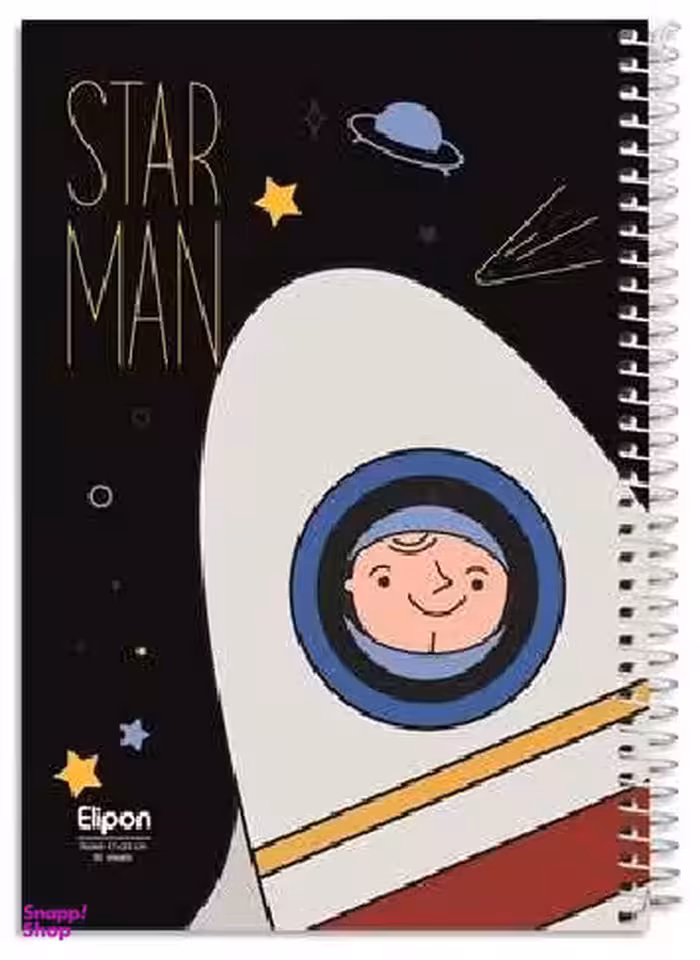 دفتر60 برگ سیمی وزیری الیپون (Elipon) طرح فانتزی کد 2231321