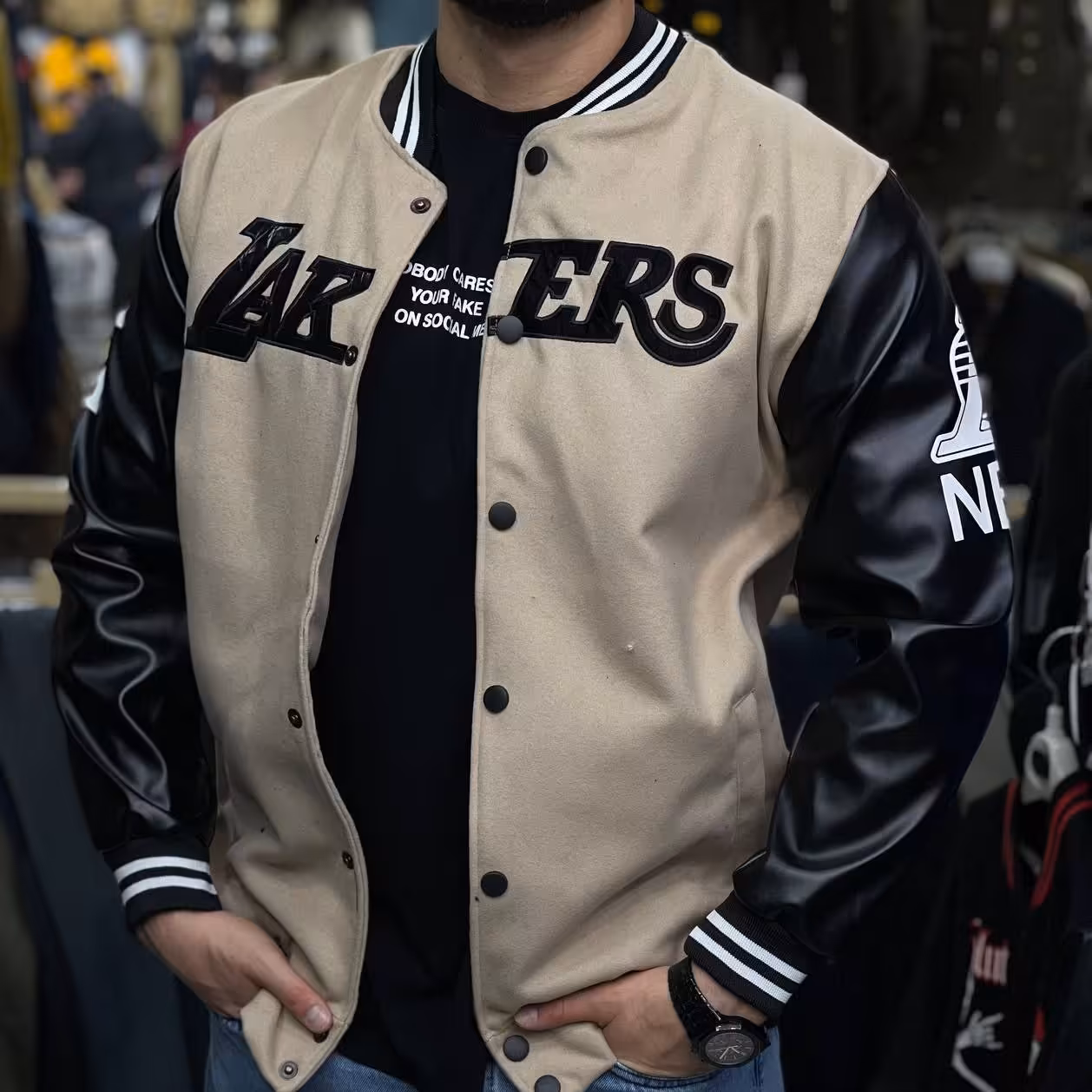 ژاکت مردانه بامبر بیسبالی رویه ژاکت پشمی آستین چرمی (ارسال رایگان) تنخور بی نظیر و شیک