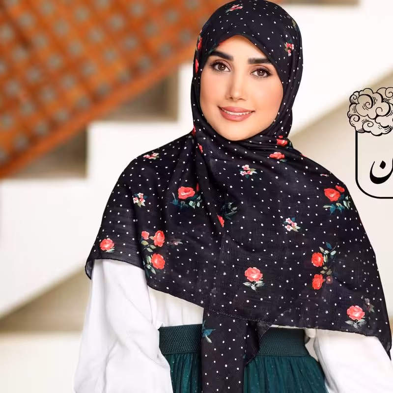 روسری نخ وی آی پی قواره دار 140 خنک و زیبا در طرح کد123