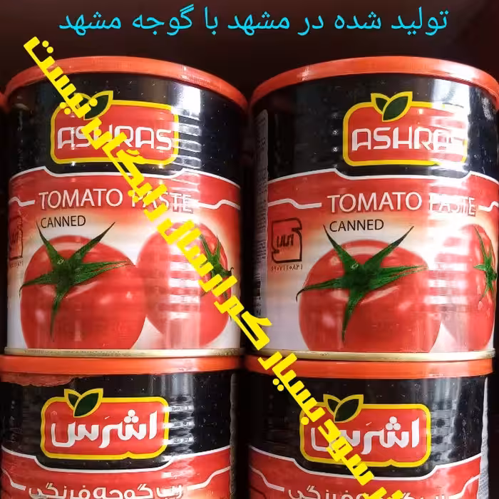 رب گوجه فرنگی اشرس درپوش دار و آسان بازشو