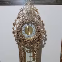 ساعت ایستاده رنگ کاهی استاتیک 