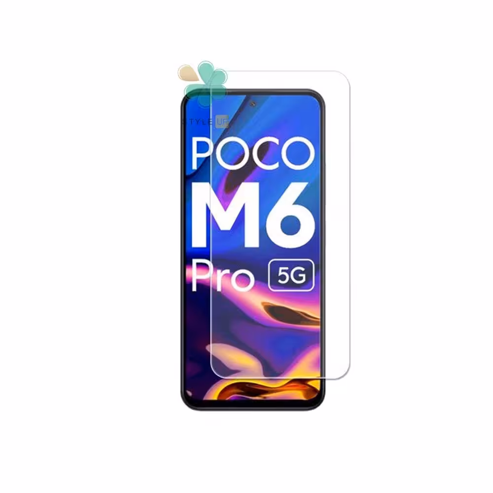محافظ صفحه گلس گوشی مدل 2.5D مناسب Xiaomi Poco M6 Pro