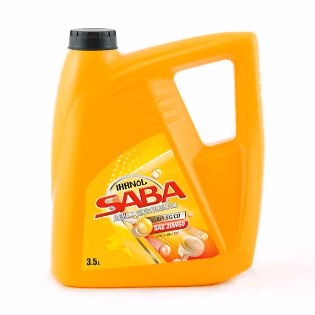 روغن موتور ایرانول صبا 20w50 پلاستیکی 3.5 لیتری مخصوص پراید  گازسوز و بنزینی سوز