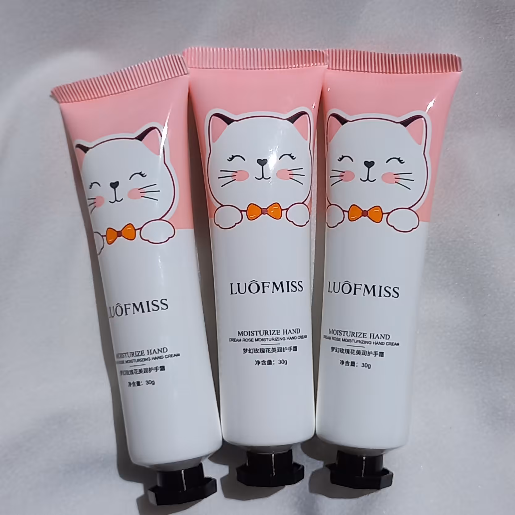 کرم مرطوب کننده دست و صورت لاف میس صورتی